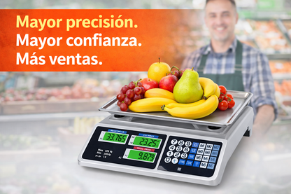 BALANZA DIGITAL COMERCIAL 40KG – PRECISIÓN PROFESIONAL PARA TU NEGOCIO