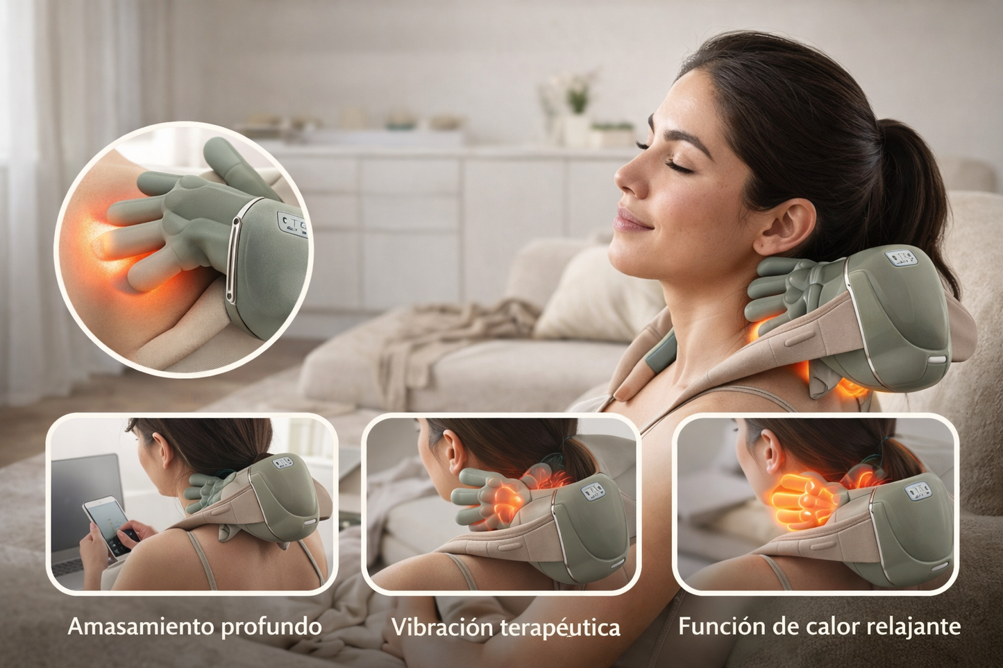 Masajeador De Cuello Y Hombros Con Manitas