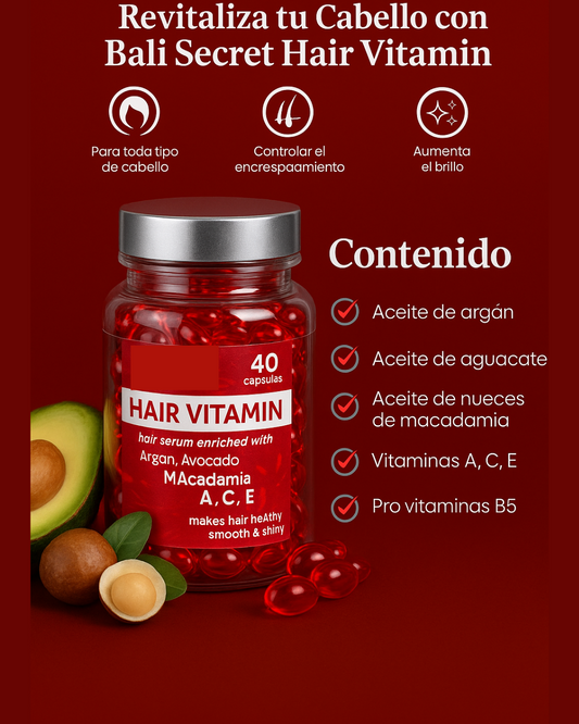 Cápsulas nutritivas para el cabello con vitaminas