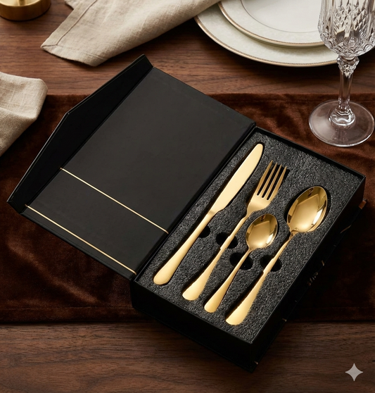 Set de Cubiertos Premium x 24 piezas Acero Inoxidable