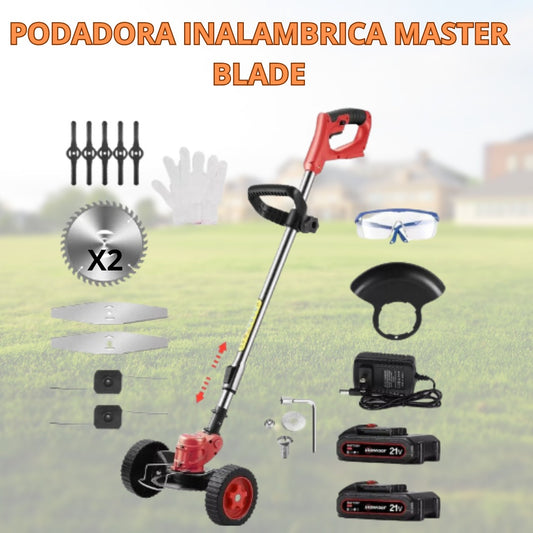 PODADORA INALAMBRICA MASTER BLADE Doble Bateria
