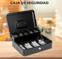 Caja Organizadora de Billetes y Monedas