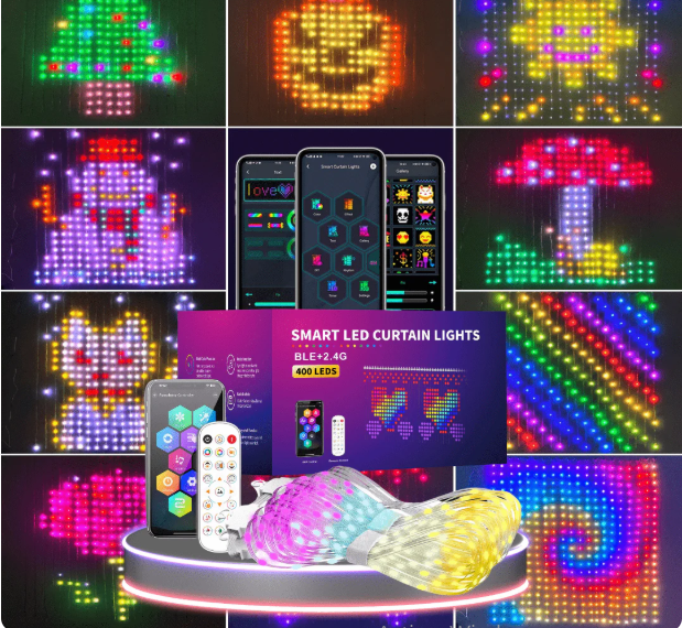 Cortina de Luces Led Inteligente