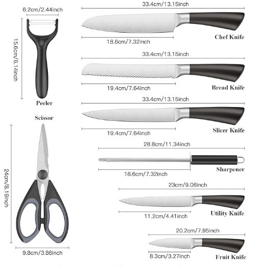 Set de Cuchillos Base Giratoria