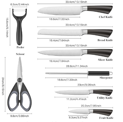 Set de Cuchillos Base Giratoria