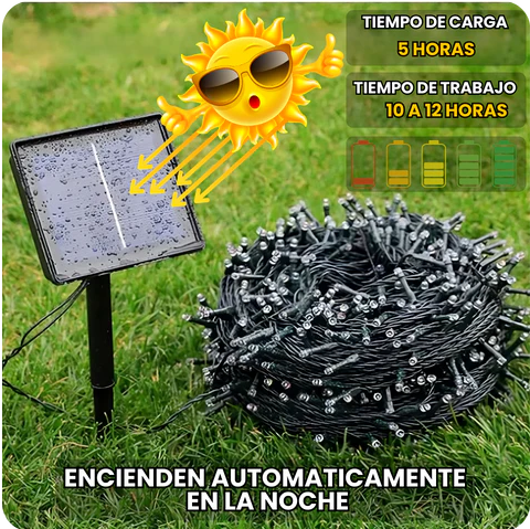 Luces LED Navideñas Solares