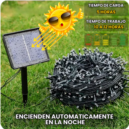 Luces LED Navideñas Solares